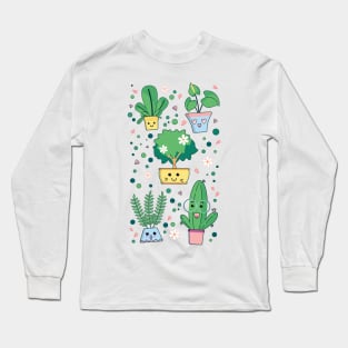 Collection of Cute Plants #2 Long Sleeve T-Shirt